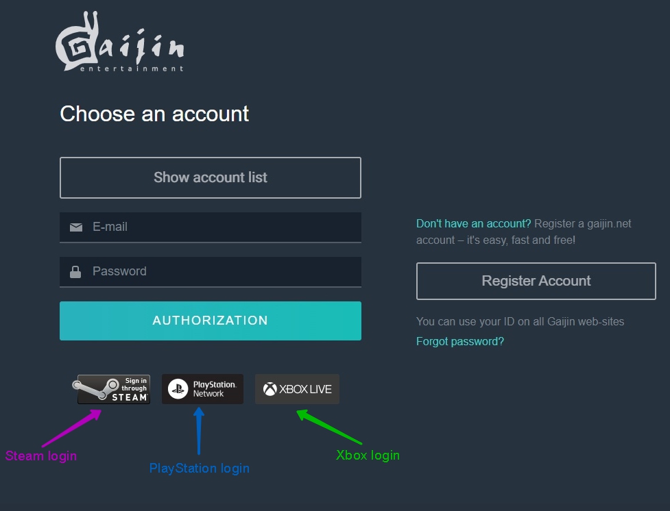 Linking email to your account on different platforms – Gaijin Support