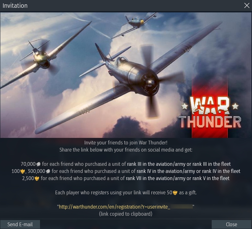 War Thunder codes